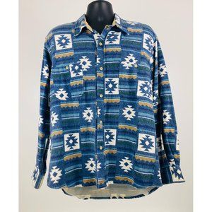 VINTAGE Metallo Camisas Men's XL Fleece Material